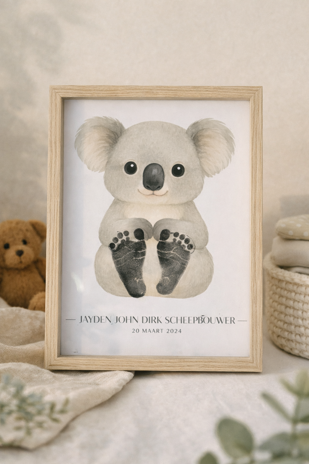 Geboorteposter met diertje - Afbeelding 3