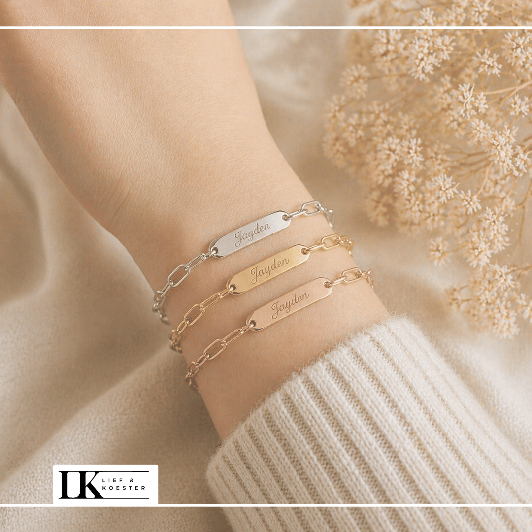 Armband met graveerplaatje - Afbeelding 3