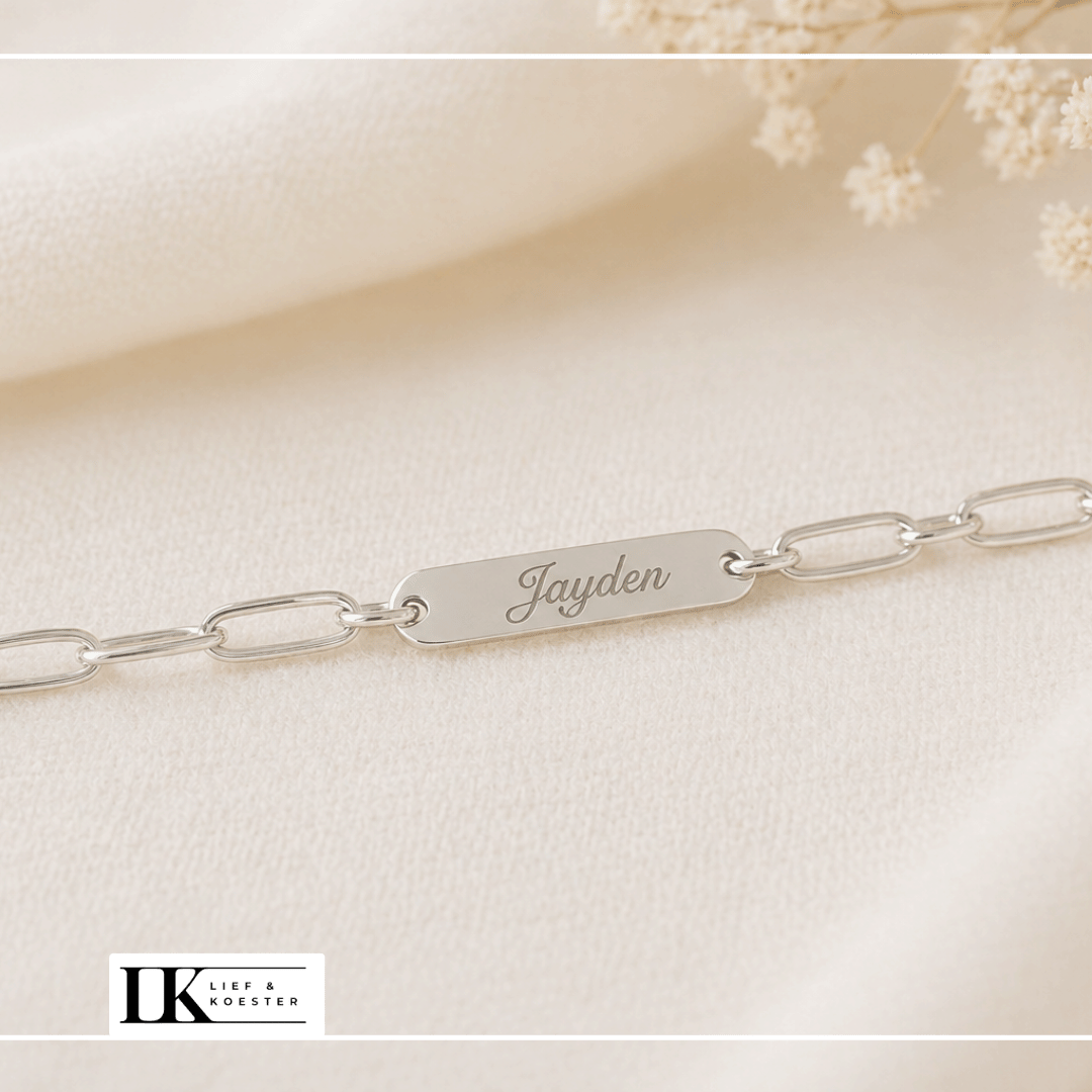 Armband met graveerplaatje - Afbeelding 4