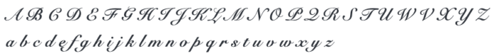 Snell Roundhand - lettertype Lief & Koester